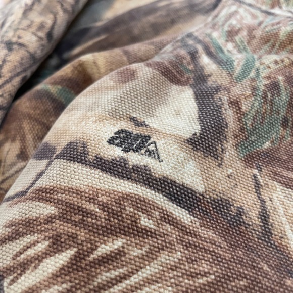 VTG 90s Carhartt J221 CAP Camo Realtree Hooded Duck Canvas Active Jacket M Faded - Picture 7 of 11